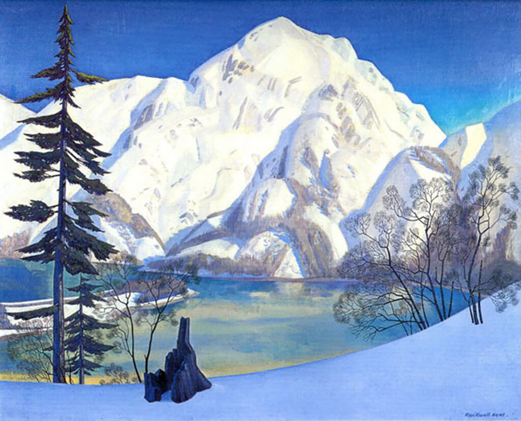 AK1-41: Winter, View from Fox Island, Alaska